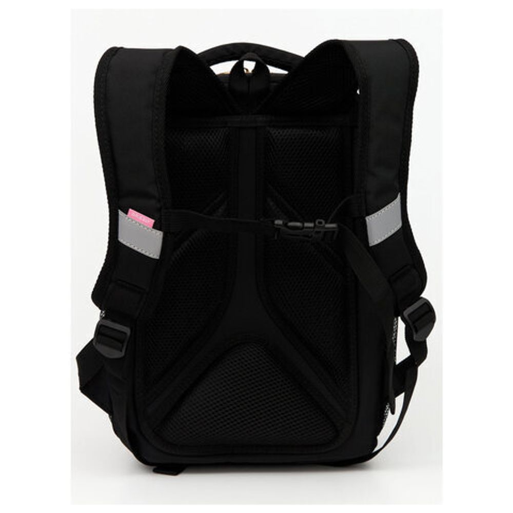 Ранец GRIZZLY анатомическая спинка, облегченный, для девочек, PRINCESS, 37х26х16 см, RAw-396-7/3