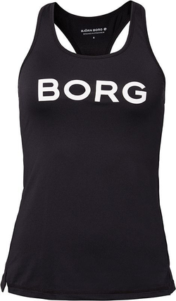 Женский топ теннисный Björn Borg Logo Tank - black