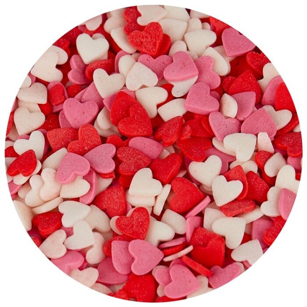 Посыпка ДЕКО-ПРО &quot;Сердечки красно-бело розовые&quot;, 750 гр