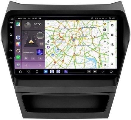 Магнитола для Hyundai Santa Fe 2012-2018 - Kuberg QLed, Android 13, TS20, CarPlay, SIM-слот