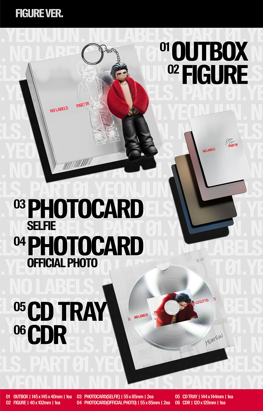 Альбом YEONJUN (TXT) - NO LABELS: PART 01 (Figure Ver.)
