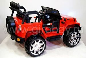 Детский электромобиль River Toys JEEP M777MM красный