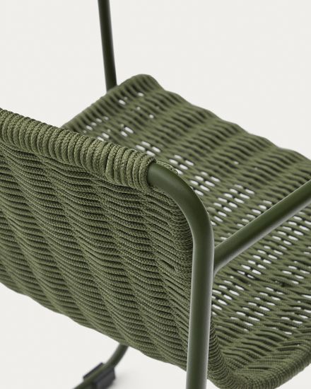 Комплект садовой мебели Maurina из зеленой веревки и стали