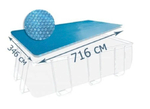 Покрывало солнечное, тент-чехол для бассейна 732х366 см. Intex Solar 28017
