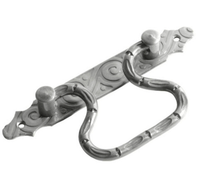 Ручка-скоба откидная 185 мод 2 серебро ЯРОСЛАВЛЬ (Т-Д)