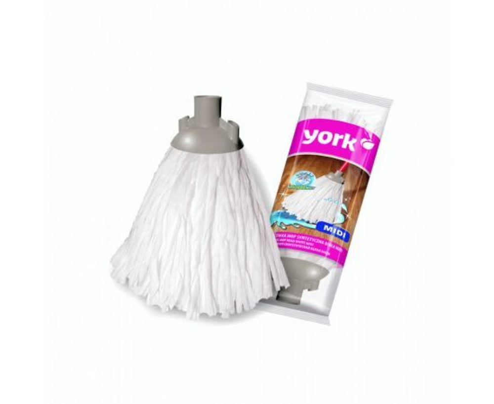 Насадка для швабры МОП юбка ЛЕНТОЧНАЯ вискоза 27см 109гр Миди 078030 York