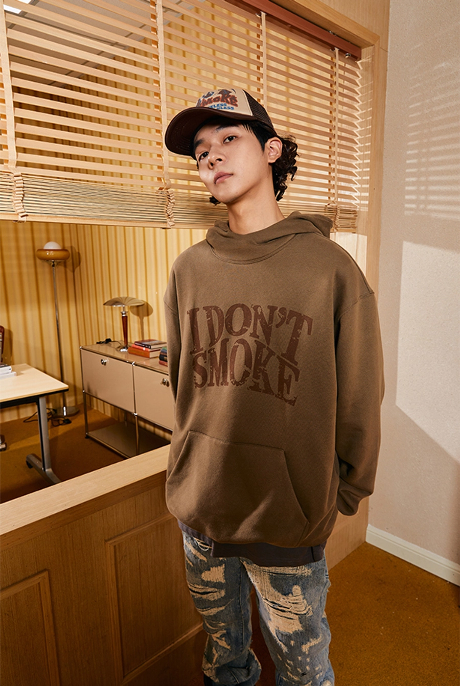 Худи DONSMOKE "Washed Logo" Oversized Hoodie