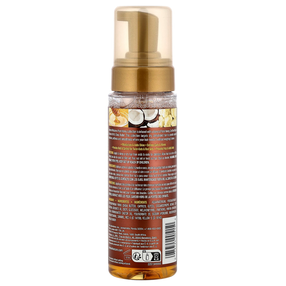 Creme Of Nature, Pure Honey, увлажняющий мусс для вьющихся волос, для сухих и обезвоженных волос, 207 мл (7 жидк. унций)