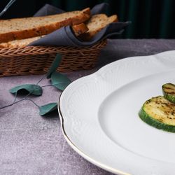 Блюдо овальное 36*27 см h2,8 см Gold Aristocrat Noble [1]