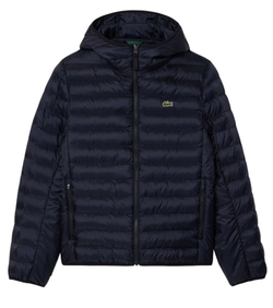 Куртка теннисная Lacoste Water-Repellent Quilted Puffed - navy blue