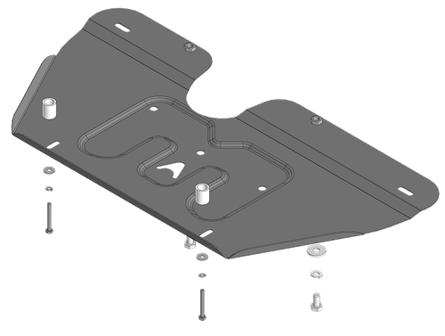 Стандартная защита Motodor картера Двигателя, КПП. 1,5 мм, Сталь. для GAC GS 8 2023-н.в. арт.57803