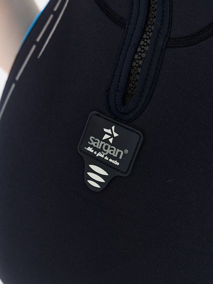 Гидрокостюм Sargan Nero 2.0 Shorty lady 3 мм черно-голубой