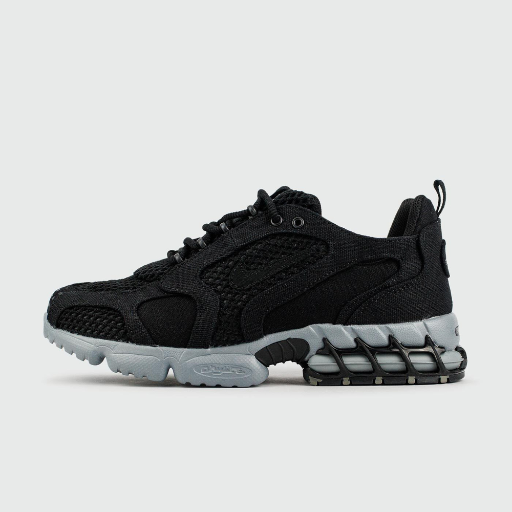 Кроссовки Nike Air Zoom Spiridon Cage 2 x Stussy Black Grey Wmns
