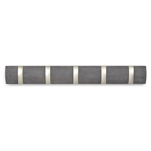 Вешалка настенная flip, 50,8 см, дерево-никель, 5 крючков