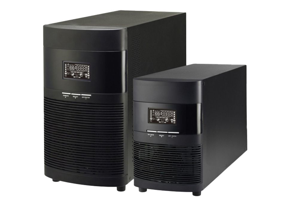 UPS Astergo/Tower/On-Line/1 000 VА/1 000 W/Input C14/Output 8xC13/Акб 2x12В/9Ач/LCD/RS-232, USB, EPO, SNMP Slot