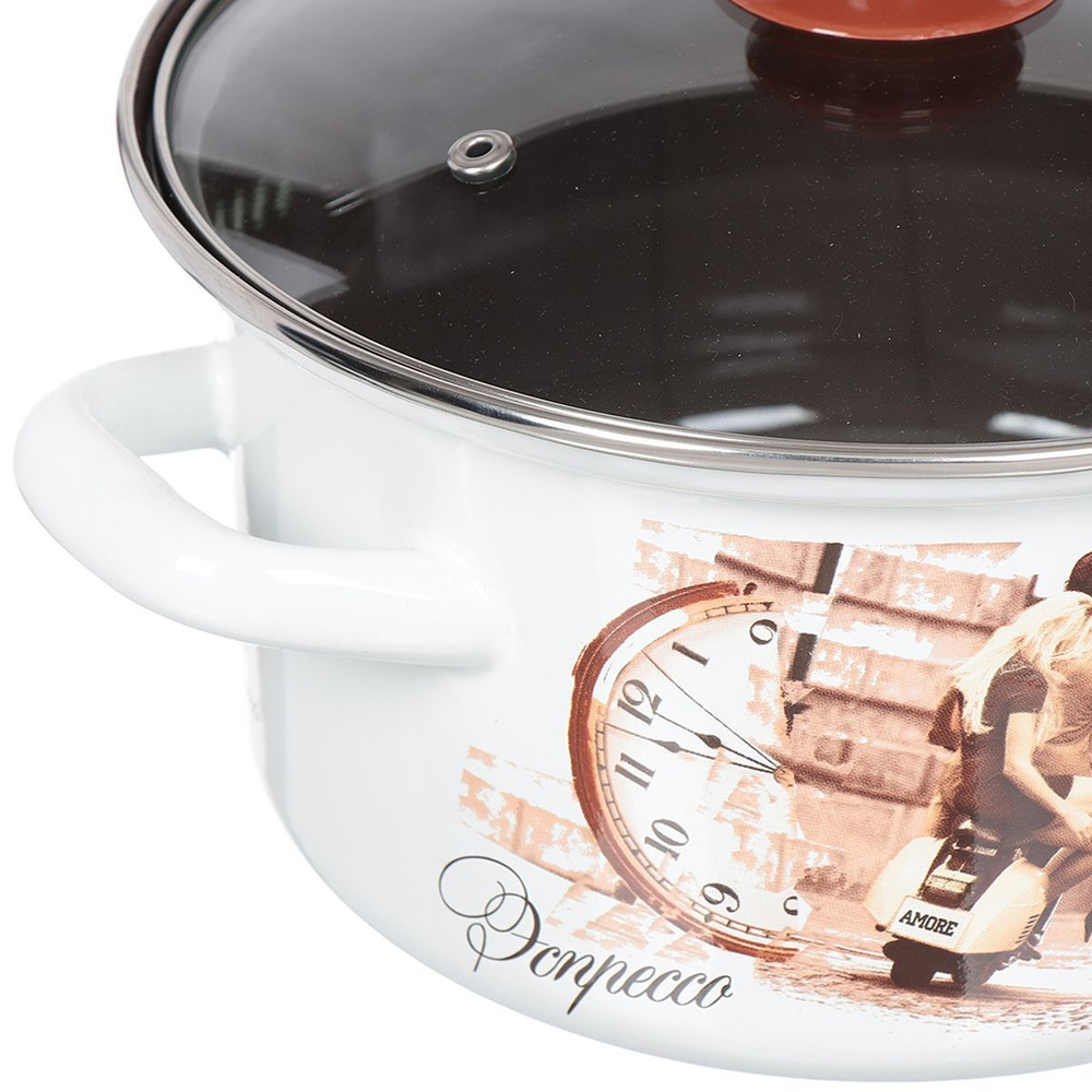 Набор эмалированной посуды 6 пр, кастрюли 2.3,3,4л, Керчь, Эспрессо-1-Экстра