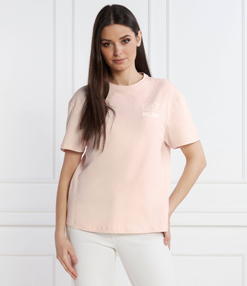 Футболка EA7 - пудро-розовый(3DTT42 TJTYZ)