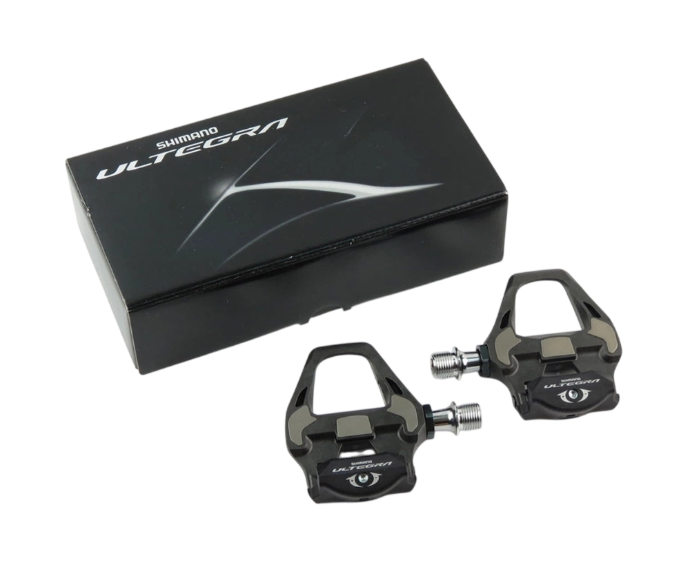 Педали контактные SHIMANO ULTEGRA PD-R8000, стандарт SPD-SL, с шипами SM-SH11