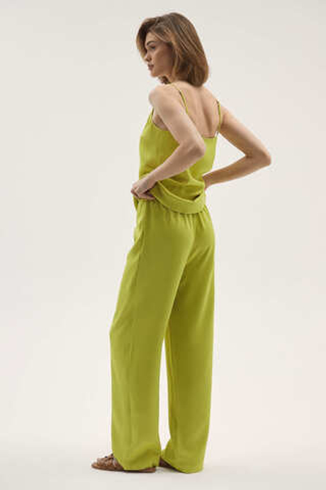 Брюки прямые лайм