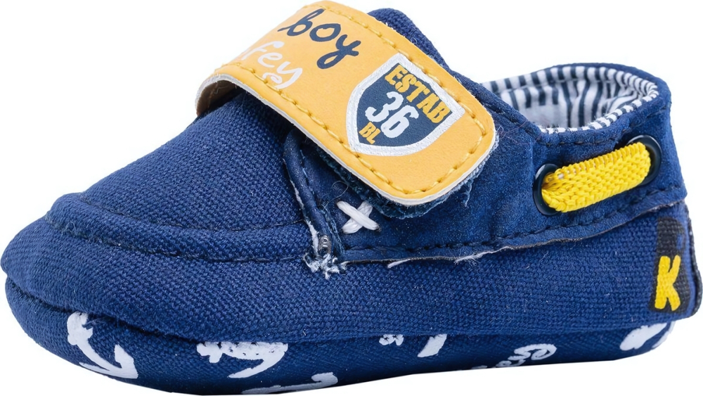 Пинетки Котофей 001075-11, р.17, синий-желтый