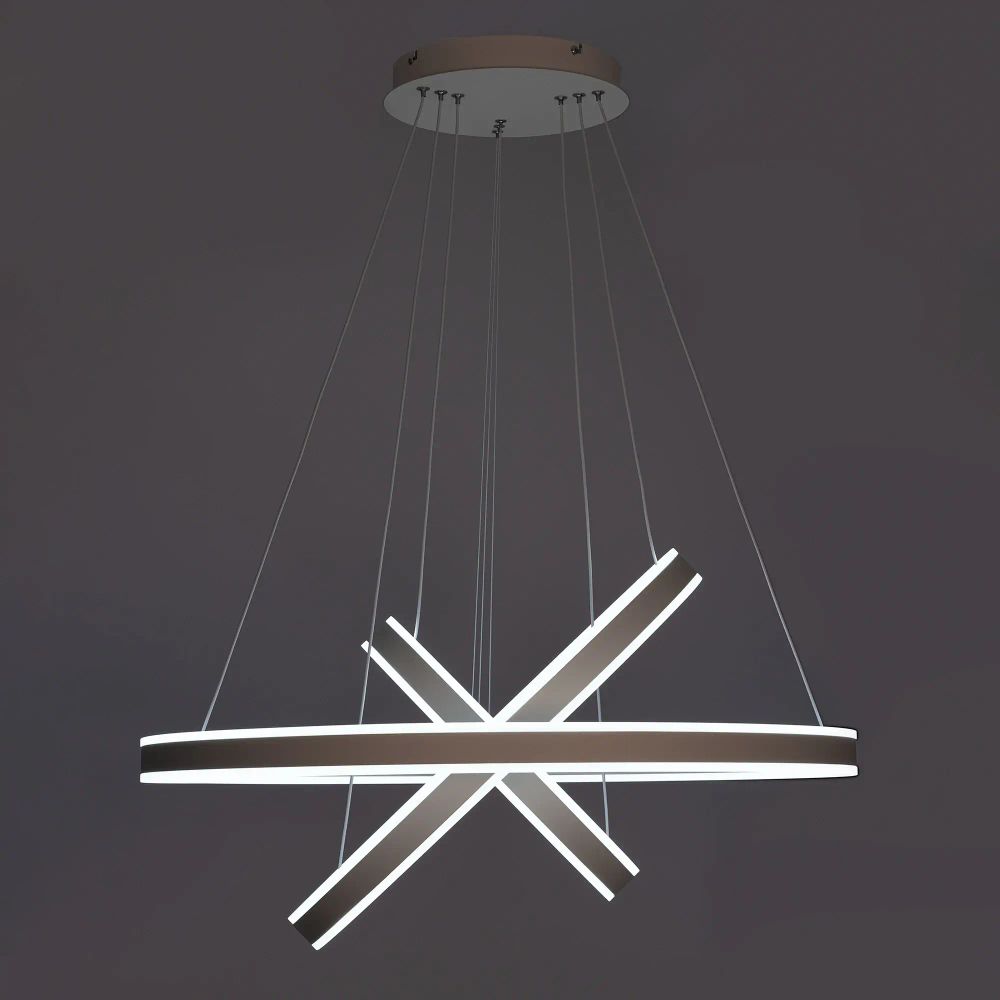 Citilux Дуэт CL719680 LED Люстра подвесная с пультом Белая