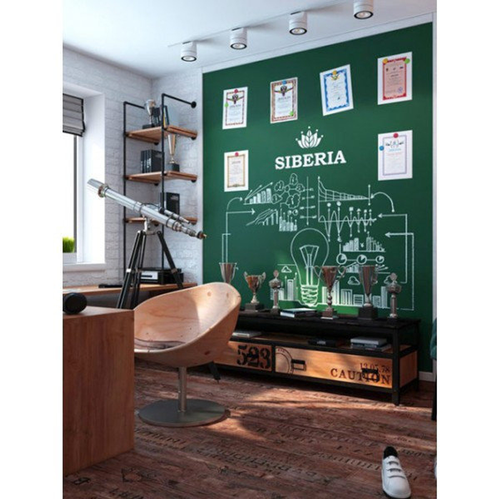 Черная магнитно-меловая самоклеящиеся пленка для рисования мелками и крепления магнитов 1172