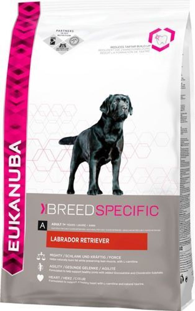 Сухой корм Eukanuba Dog Labrador Retriever для взрослых собак породы лабрадор ретривер от года, с курицей 10 кг
