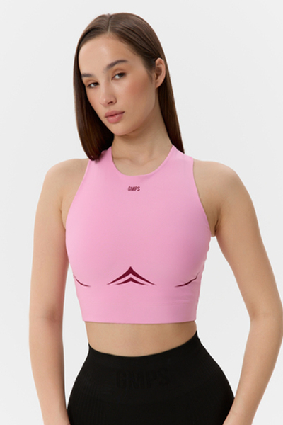 Топ с контрастным принтом