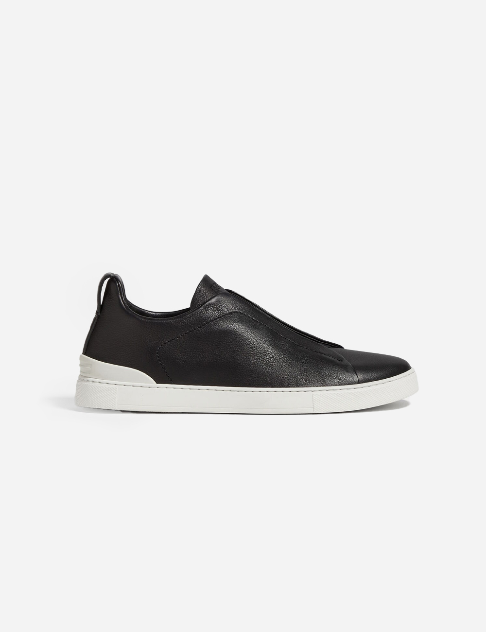 Zegna Stitch Secondskin Sneakers Triple Black