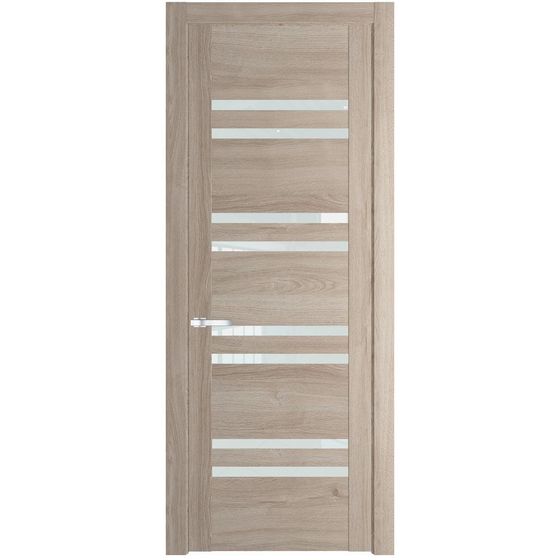 Межкомнатная дверь Profil Doors 1.6N дуб сонома стекло белый триплекс