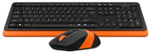 Клавиатура A4Tech Fstyler Wireless FG1010 оранжевый
