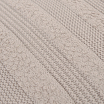 Подушка из хлопка с буклированной вязкой светло-серого цвета из коллекции essential, 45х45 см