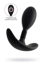 Анальная втулка A-toys черная 8,5 см