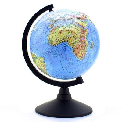 Глобус физический Рельефный d=210мм. Классик (GLOBEN)