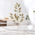 Ветка декоративная «Волшебные листья» 50 см, Золото