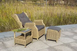 "Форио" столик кофейный из искусственного ротанга, цвет соломенный