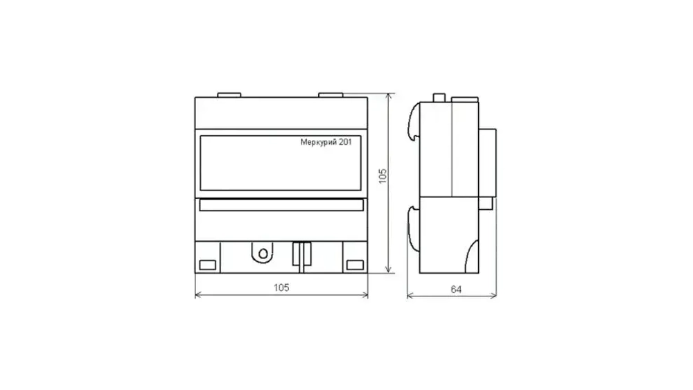Cчетчик Меркурий 201.5 5-60А однофазный однотарифный 2025 Инкотекс