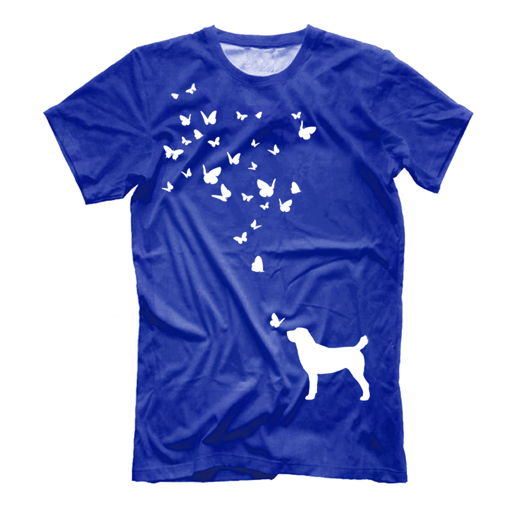 Футболка "Алабай и бабочки"