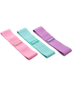 Мини-эспандер ES-204, высокая нагрузка, текстиль, фиолетовый пастель