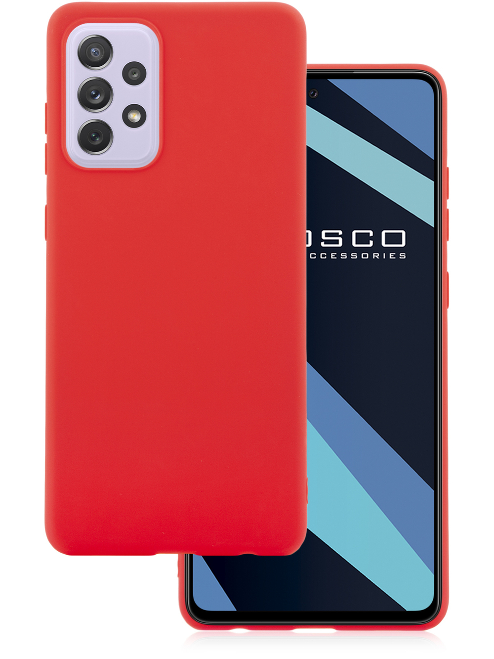 Чехол ROSCO для Samsung Galaxy A72 оптом (арт. SS-A72-COLOURFUL-RED)