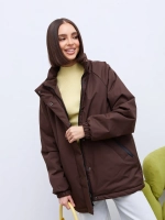 Куртка весенняя удлиненная с капюшоном