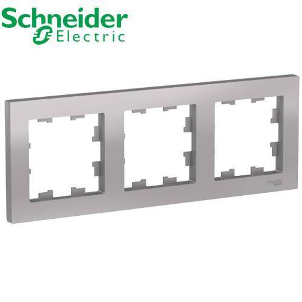 Рамка 3-ая универсальная (алюминий) AtlasDesign Schneider ATN000303