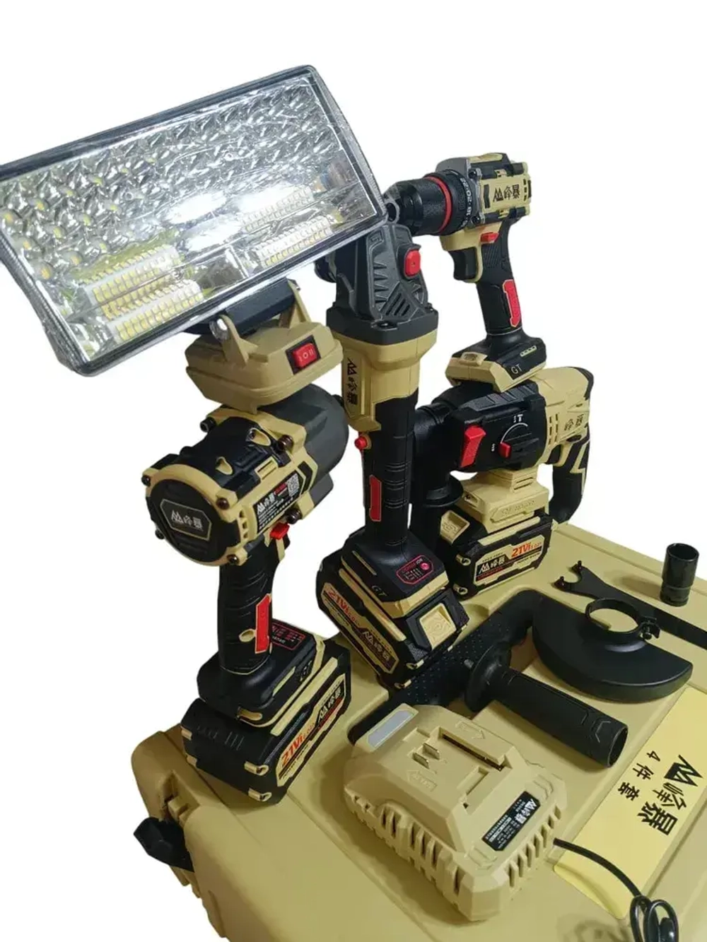 Набор аккумуляторного бесщеточного инструмента Feng bao 4в1, 21V, 6AH