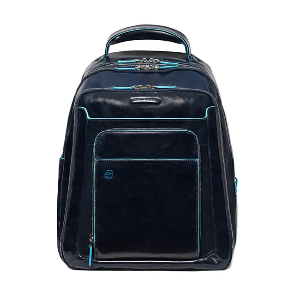 Рюкзак Piquadro Blue Square синяя телячья кожа (CA1813B2/BLU2)