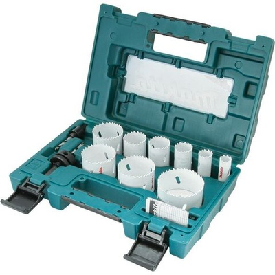 Набор Bi-M коронок (19,22,29,35,38,51,54,57,68 мм, адаптеры А/В) Makita D-63987 BiM O 92 мм