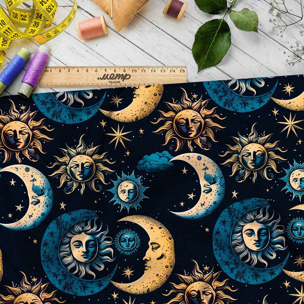 Ткань премиум таффета симфония светил