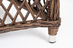 "Эспрессо-80 L" обеденная группа плетеная, цвет коричневый