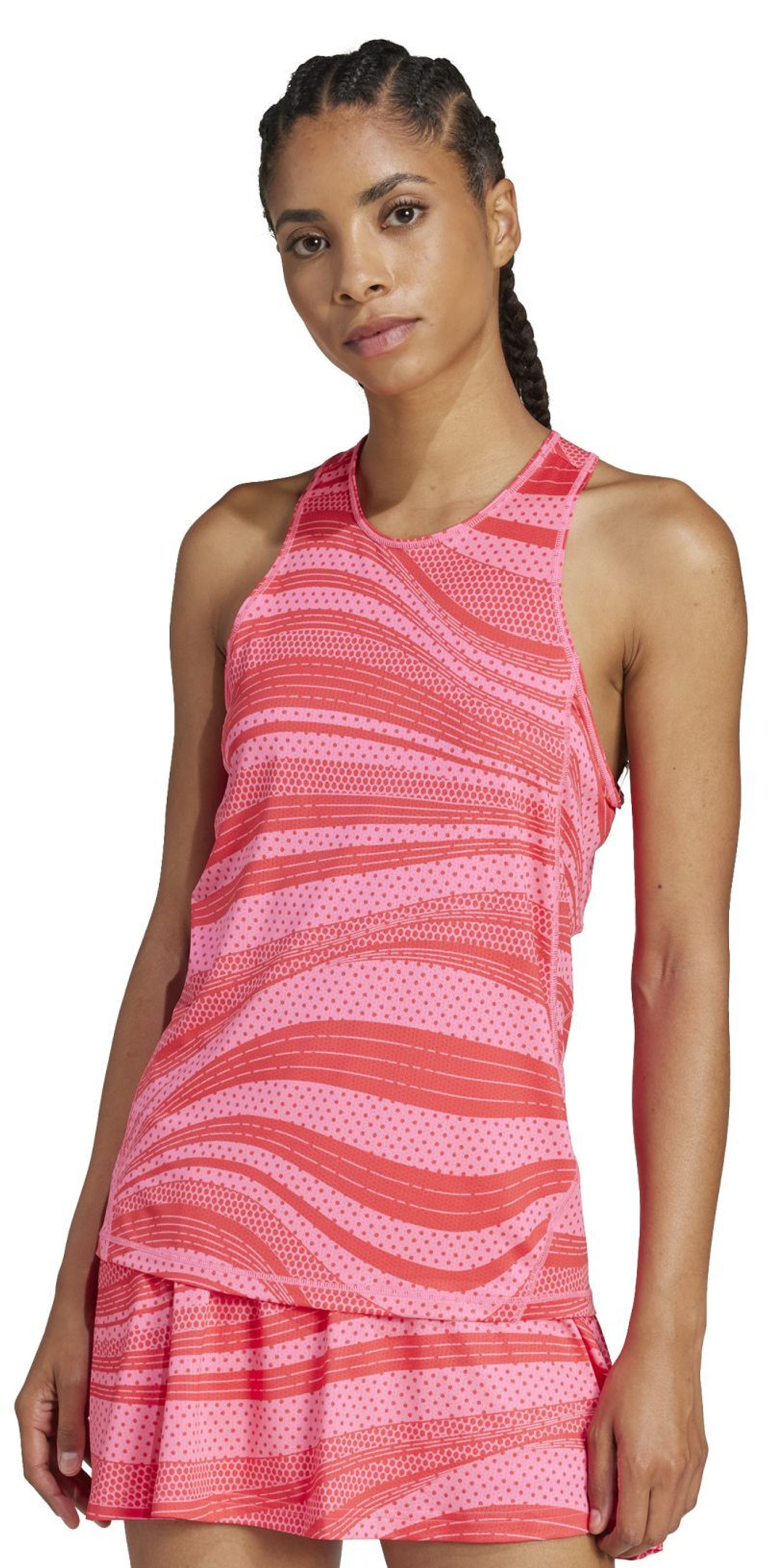 Женский топ теннисный Adidas Club Tennis Graphic Tank - Розовый