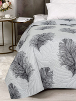 Покрывало на кровать, стеганое, поплин с размерами 215х220