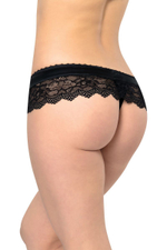 Эротические трусики с доступом (Размер: M) (Цвет: черный)